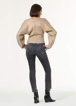 Load image into Gallery viewer, Young Fabulous &amp; Broke Stephen V-Neck Sweater - Beige Gold Spray
