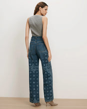 Load image into Gallery viewer, Veronica Beard Taylor Bandana Wide-Leg Jean - Indigo