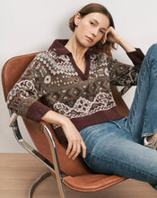 Load image into Gallery viewer, Veronica Beard Catania Fair Isle Sweater -  Burgundy Multi