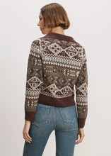 Load image into Gallery viewer, Veronica Beard Catania Fair Isle Sweater -  Burgundy Multi