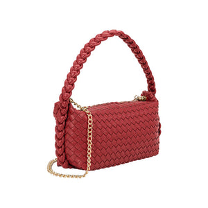 Melie Bianco Alma Recycled Vegan Top Handle Bag - Cranberry