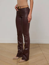 Load image into Gallery viewer, L&#39;Agence Selma Coated Bootcut Jean - Chocolate