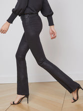 Load image into Gallery viewer, L&#39;AGENCE Selma Coated Bootcut Jean - Noir Coated