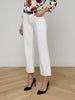 L'Agence Wanda Cropped Wide-Leg Jean - Blanc