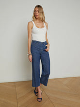 Load image into Gallery viewer, L&#39;Agence Wanda Cropped Wide-Leg Jean - Spokane