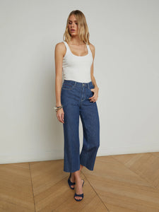 L'Agence Wanda Cropped Wide-Leg Jean - Spokane