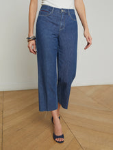 Load image into Gallery viewer, L&#39;Agence Wanda Cropped Wide-Leg Jean - Spokane