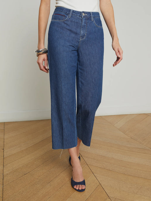 L'Agence Wanda Cropped Wide-Leg Jean - Spokane
