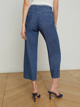 Load image into Gallery viewer, L&#39;Agence Wanda Cropped Wide-Leg Jean - Spokane