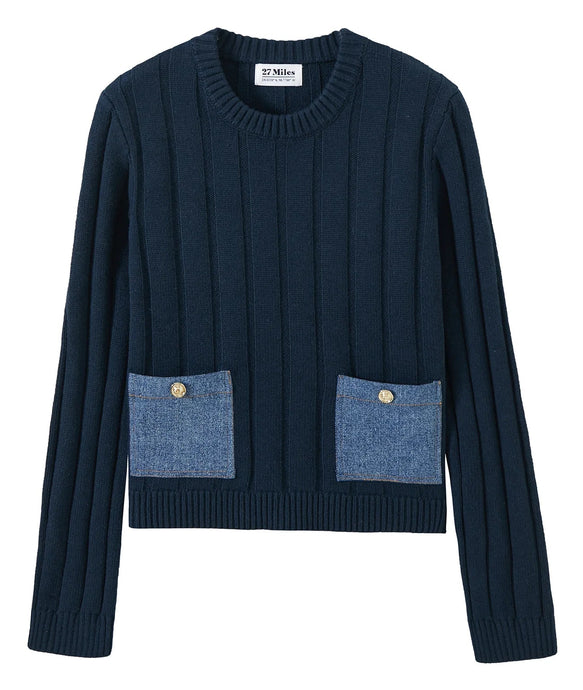 27 Miles Toni Sweater - Navy