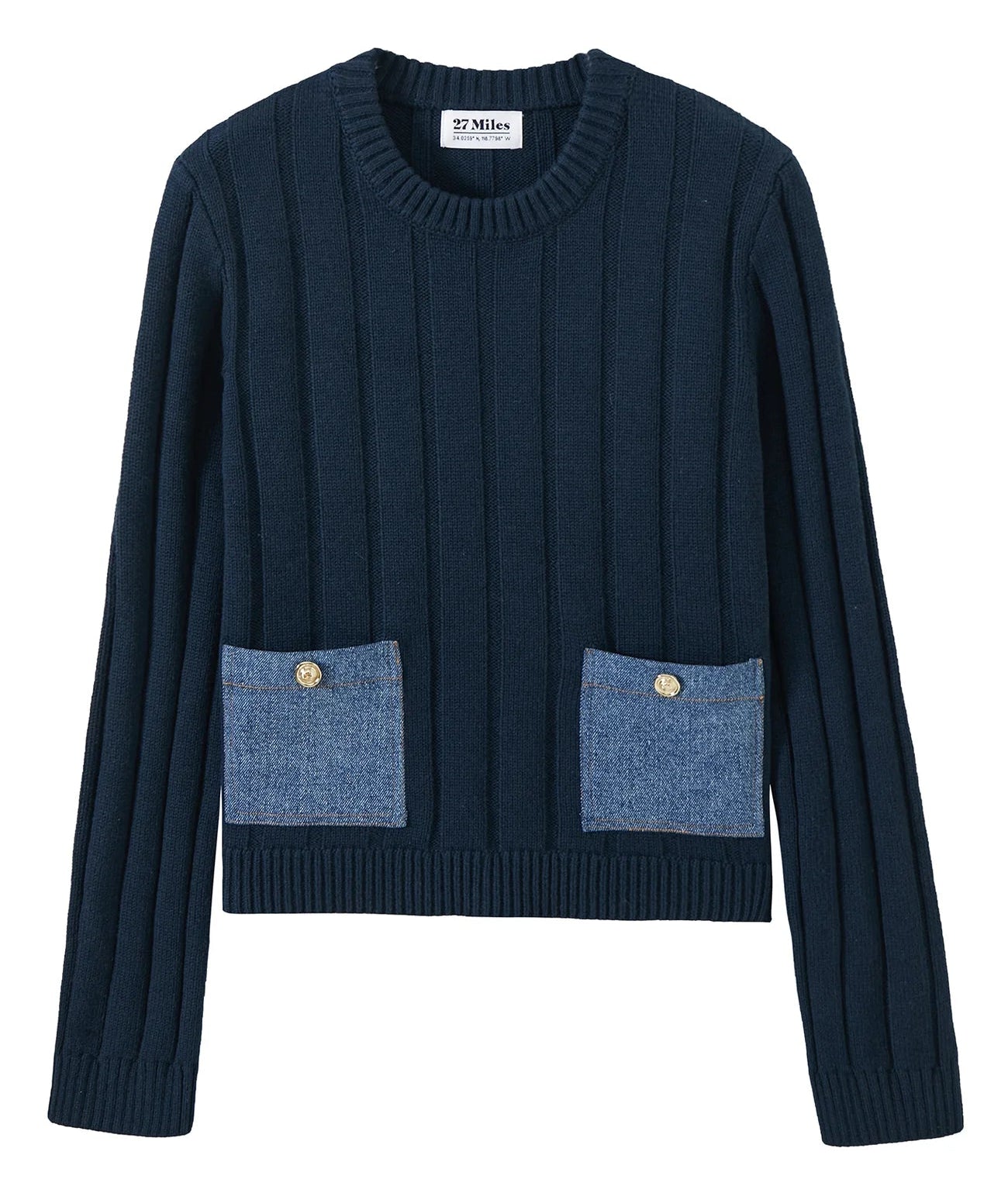 27 Miles Toni Sweater - Navy