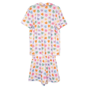 Katydid Multicolored Candy Hearts PJ Set