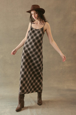 27 Miles Freda Maxi Dress - Black/Brown