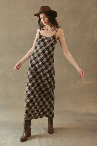 27 Miles Freda Maxi Dress - Black/Brown