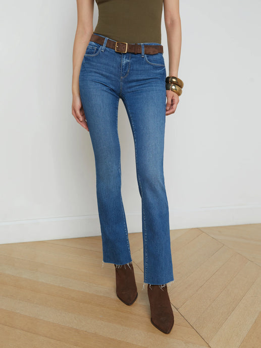 L'Agence Sneeki Low-Rise Straight-Leg Jean - Stockton