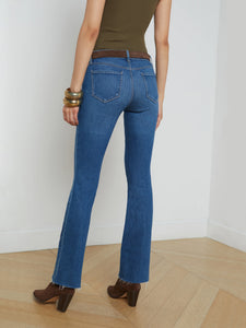 L'Agence Sneeki Low-Rise Straight-Leg Jean - Stockton