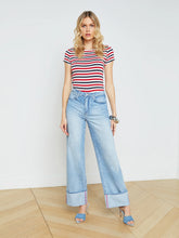 Load image into Gallery viewer, L&#39;Agence Miley Cuffed Wide-Leg Jean - Emerson