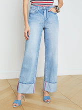 Load image into Gallery viewer, L&#39;Agence Miley Cuffed Wide-Leg Jean - Emerson