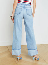 Load image into Gallery viewer, L&#39;Agence Miley Cuffed Wide-Leg Jean - Emerson