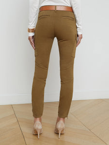 L'Agence Patton Cargo Skinny Pant - Brown Olive