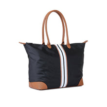 Load image into Gallery viewer, Haute Shore Nylon Striped Tote Bag - 3 Colors