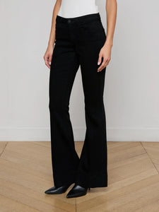 L'Agence Lenora Low-Rise Flare Jean - Noir
