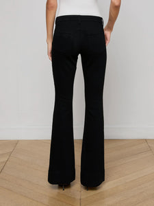 L'Agence Lenora Low-Rise Flare Jean - Noir