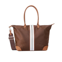 Load image into Gallery viewer, Haute Shore Nylon Striped Tote Bag - 3 Colors