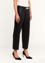 Load image into Gallery viewer, L'Agence Mallis Coated Bow-Leg Jean - Noir Coated