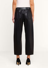Load image into Gallery viewer, L'Agence Mallis Coated Bow-Leg Jean - Noir Coated