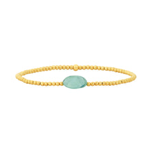 Load image into Gallery viewer, Karen Lazar 2MM Gold Filled Bracelet - AVENTURINE STONE