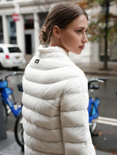 Load image into Gallery viewer, Cotes of London The Soho Down 3/4 Sleeve Jacket - Ivory