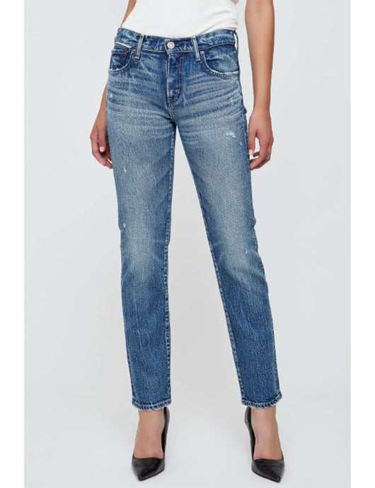 Moussy MV Melrose Slim Straight - Dark Blue