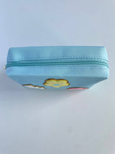Load image into Gallery viewer, The Wildflower Company Patch Cosmetic Bag - Aqua