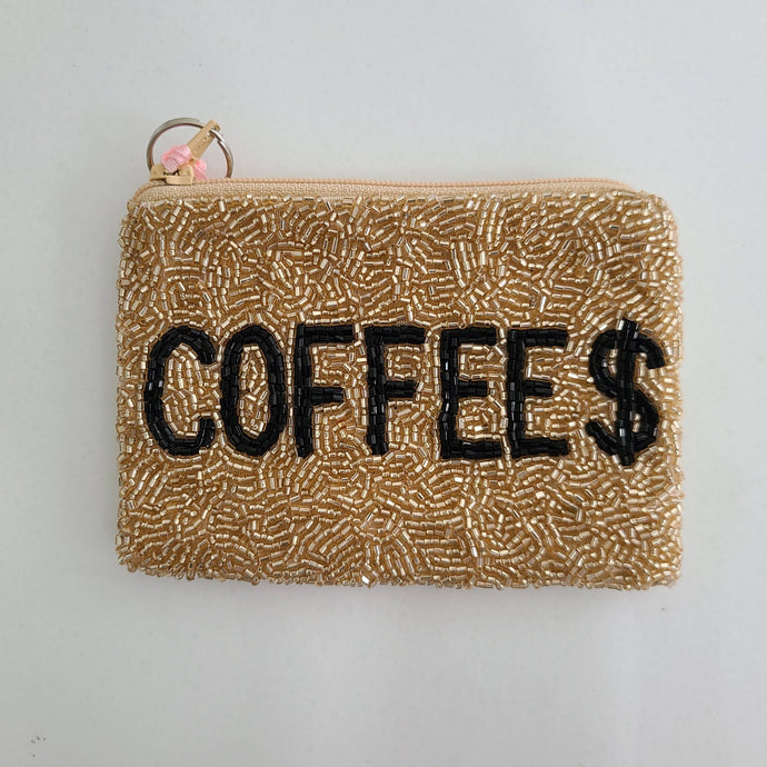 Tiana Designs Beaded Coin Purse - Coffee