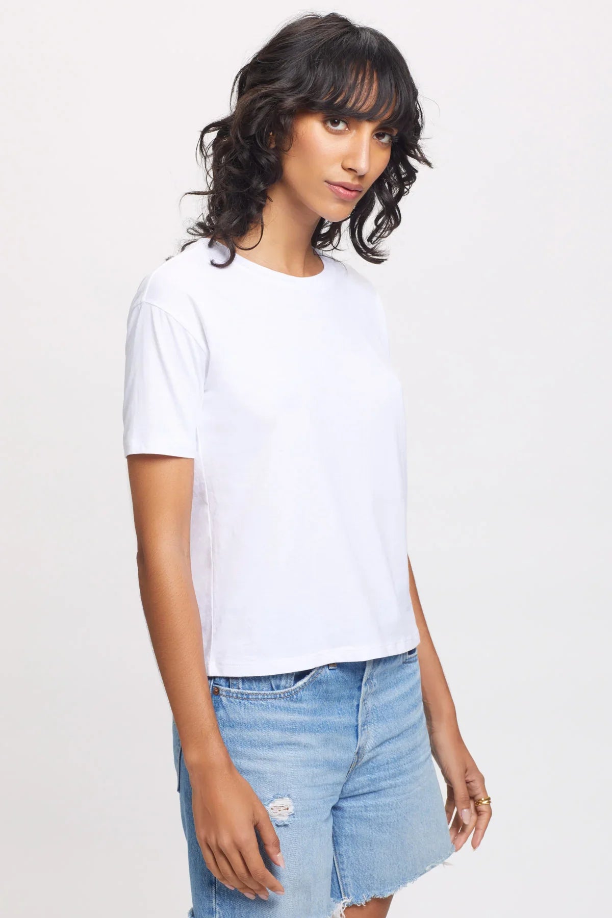 Goldie Organic Love Tee - White