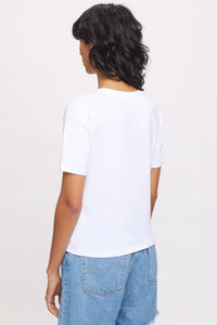 Goldie Organic Love Tee - White