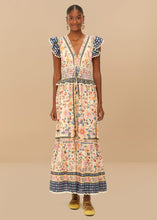 Load image into Gallery viewer, Farm Rio Cream Superbloom Tapestry Maxi Dress