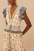 Load image into Gallery viewer, Farm Rio Cream Superbloom Tapestry Maxi Dress