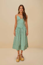 Load image into Gallery viewer, Farm Rio Bicolor Stripes Dress Sleeveless