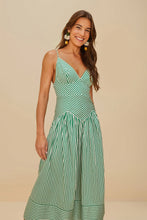 Load image into Gallery viewer, Farm Rio Bicolor Stripes Dress Sleeveless