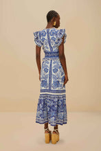 Load image into Gallery viewer, Farm Rio Shell Garden Off-White Maxi Dress