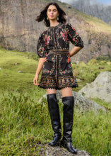 Load image into Gallery viewer, Farm Rio Belle Garden Mini Dress - Black