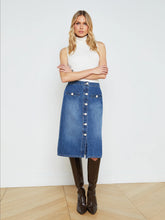 Load image into Gallery viewer, L&#39;Agence Landry Denim Skirt - Verdugo