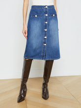 Load image into Gallery viewer, L&#39;Agence Landry Denim Skirt - Verdugo