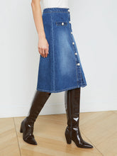 Load image into Gallery viewer, L&#39;Agence Landry Denim Skirt - Verdugo