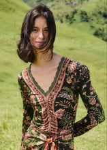 Load image into Gallery viewer, Farm Rio Winter Garden Mix Long Sleeve Blouse