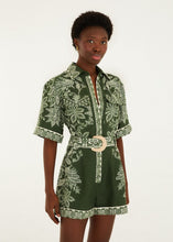 Load image into Gallery viewer, Farm Rio Dark Green Miranda Belted Romper