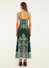 Load image into Gallery viewer, Farm Rio Dark Green Miranda Buckles Maxi Dress