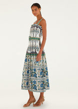 Load image into Gallery viewer, Farm Rio Manoela Off-White Sleeveless Belt Maxi Dress